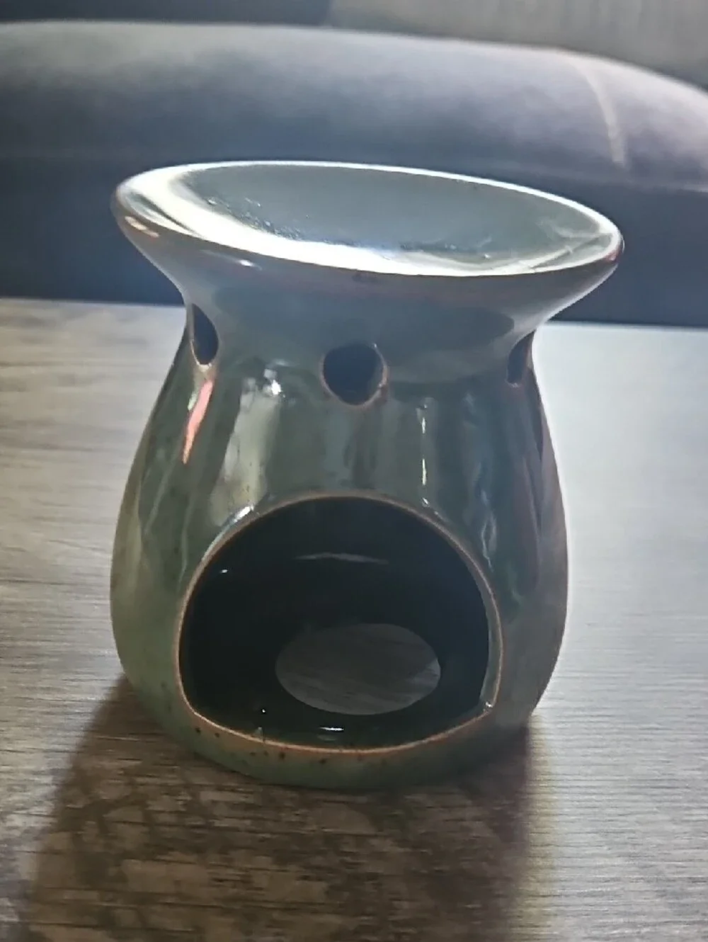 Expressions Green Ceramic Oil Tealight Warmer